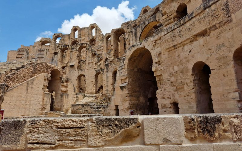 El Jem inside view-Tunisia-arabtours-uk