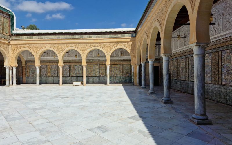 Kairouan mosque of the barber walls-Tunisia-arabtours-uk