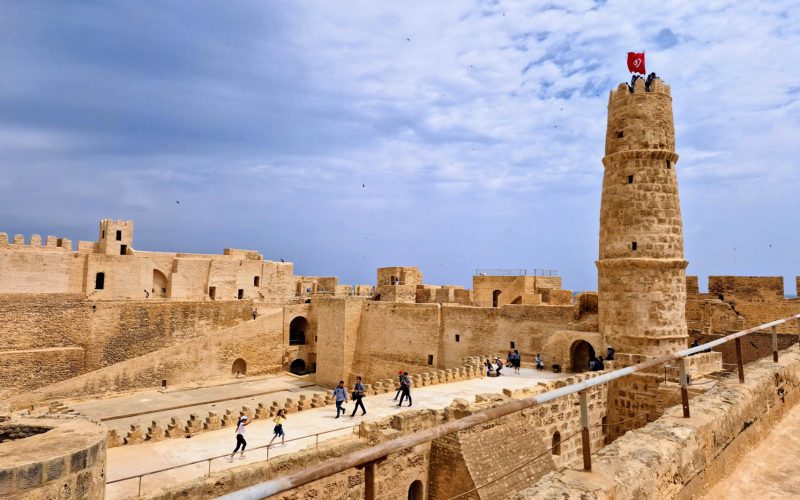 Ribat of Monastir tower view-Tunisia-arabtours-uk